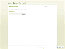 Tablet Screenshot of lagoaquenteflathotel.wordpress.com