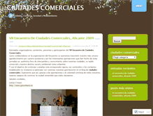 Tablet Screenshot of ciudadescomerciales.wordpress.com