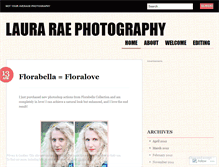 Tablet Screenshot of lauraraephotography.wordpress.com