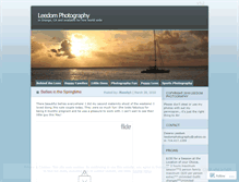Tablet Screenshot of leedomphoto.wordpress.com