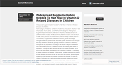 Desktop Screenshot of garnetmemories.wordpress.com