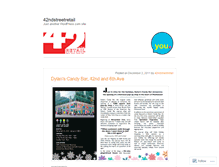 Tablet Screenshot of 42ndstreetretail.wordpress.com