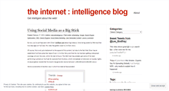 Desktop Screenshot of internetintelligence.wordpress.com