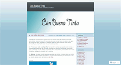 Desktop Screenshot of conbuenatinta.wordpress.com