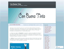 Tablet Screenshot of conbuenatinta.wordpress.com