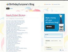 Tablet Screenshot of birthdayfunzone.wordpress.com