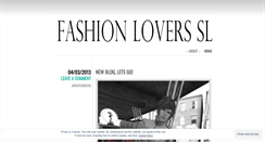 Desktop Screenshot of fashionloverssl.wordpress.com