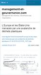 Mobile Screenshot of managementetgouvernance.wordpress.com