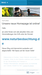 Mobile Screenshot of naturbeobachtung.wordpress.com