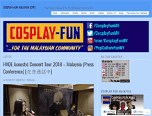 Tablet Screenshot of cosplayfun.wordpress.com