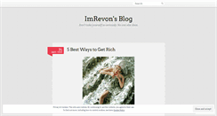 Desktop Screenshot of imrevon.wordpress.com