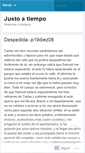Mobile Screenshot of justoatiempo.wordpress.com