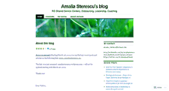 Desktop Screenshot of amaliasterescu.wordpress.com