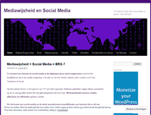 Tablet Screenshot of mediawijsheidsocialmedia.wordpress.com