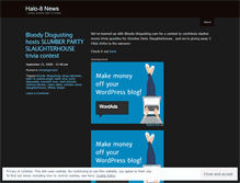 Tablet Screenshot of halo8news.wordpress.com