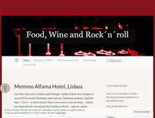 Tablet Screenshot of foodwinerocknroll.wordpress.com