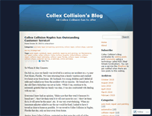 Tablet Screenshot of collexcollision.wordpress.com