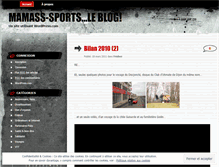 Tablet Screenshot of mamasssports.wordpress.com