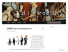 Tablet Screenshot of diskoapparel.wordpress.com