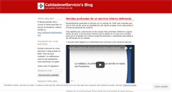 Desktop Screenshot of calidadenelservicio.wordpress.com