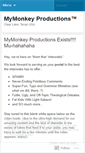 Mobile Screenshot of mymonkeyproductions.wordpress.com