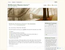 Tablet Screenshot of mymonkeyproductions.wordpress.com