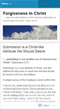 Mobile Screenshot of forgivenessinchrist.wordpress.com