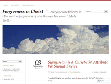 Tablet Screenshot of forgivenessinchrist.wordpress.com