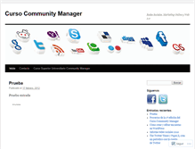 Tablet Screenshot of cursocommunitymanager.wordpress.com