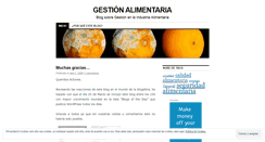 Desktop Screenshot of gestionalimentaria.wordpress.com