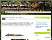 Tablet Screenshot of chasingsabretooths.wordpress.com