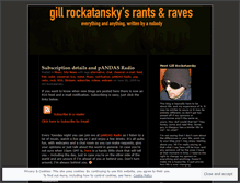 Tablet Screenshot of gillrockatansky.wordpress.com