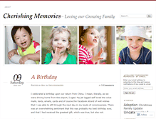 Tablet Screenshot of cherishingmemories.wordpress.com
