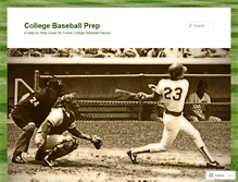 Tablet Screenshot of collegebaseballprep.wordpress.com