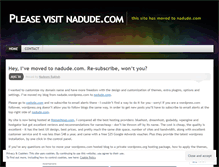 Tablet Screenshot of nadude.wordpress.com