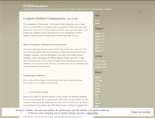 Tablet Screenshot of mykindofcommunication.wordpress.com