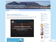 Tablet Screenshot of capeconversation.wordpress.com