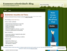 Tablet Screenshot of examenesselectividad.wordpress.com