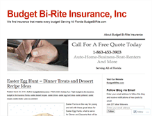 Tablet Screenshot of budgetbiriteinsurance.wordpress.com