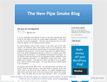 Tablet Screenshot of pipesmokeblog.wordpress.com