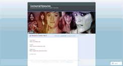 Desktop Screenshot of livejournalresources.wordpress.com