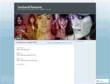 Tablet Screenshot of livejournalresources.wordpress.com