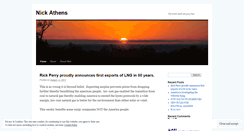 Desktop Screenshot of nickathens.wordpress.com