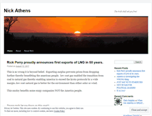 Tablet Screenshot of nickathens.wordpress.com