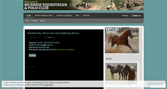 Desktop Screenshot of mushrifequestrianclub.wordpress.com