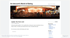 Desktop Screenshot of introvertdating.wordpress.com