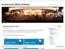 Tablet Screenshot of introvertdating.wordpress.com