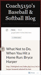 Mobile Screenshot of coach5150.wordpress.com