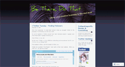 Desktop Screenshot of betheredothat.wordpress.com