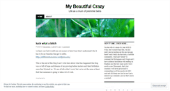 Desktop Screenshot of mybeautifulcrazy.wordpress.com